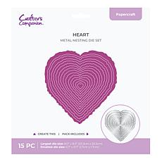 Crafter's Companion 8" Heart Nesting Die