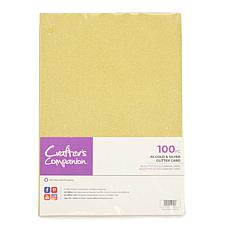 Crafter's Companion A5 Gold and Silver Glitter Card Pack Set of 100