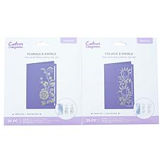 Crafter's Companion Cutting Edge Die and Foil Rub On Set