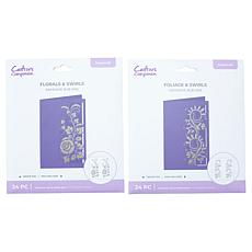 Crafter's Companion Cutting Edge Rub Ons - Florals & Swirls