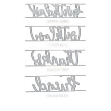 Crafter's Companion Gemini Sentiments Stamps and Dies Set