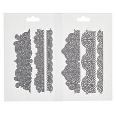 Crafter's Companion Set of 2 Modern Lace Edge'ables Dies