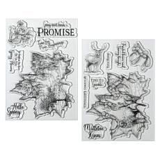 Crafter's Companion Sheena Crafts Timeless Leaves Stamp Sets