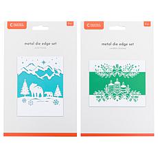Crafter's Companion Top and Bottom Holiday Edge Dies Set