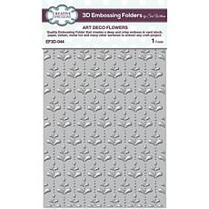 Creative Expressions Art Deco Flowers in 3D Embossing Folder