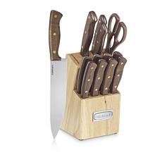 Cuisinart 14-piece Triple Rivet Walnut Cutlery Block Set