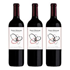 Curtis Stone Four Stones Wine 3-Bottle Set - Cabernet Sauvignon