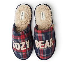 Dearfoams Unisex Mood Bear Scuff Slipper