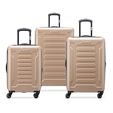 Delsey Paris Jeep JHOO4C 3-Piece Expandable Hardside Luggage Set