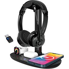 Delton 15W Wireless Fast-Charging Headset Stand and 30X Headset