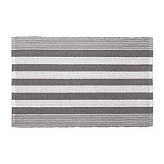 Design Imports 2' x 3' Reversible Cabana Stripe Recycled Yarn Rug