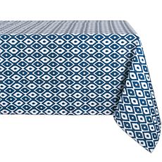 Design Imports 60" x 120" IKAT Outdoor Tablecloth
