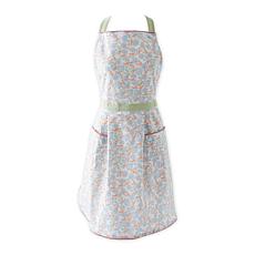 Design Imports Blue Blossom Printed Apron 