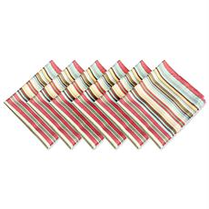 Design Imports Summer Stripe Outdoor Napkin Set of 6