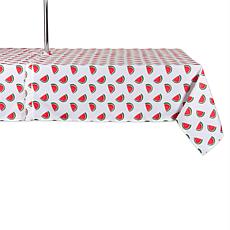 Design Imports Watermelon Outdoor Tablecloth w/Zipper - 60" x 120"