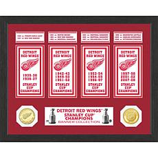 Detroit Red Wings 4x Stanley Cup Champions Commemorative Frame