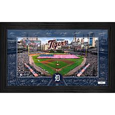 Detroit Tigers Framed 2025 Signature Field Team Roster