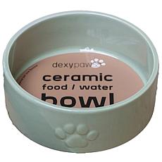 DexyPaws Sage Green Ceramic Dog Bowl 26oz