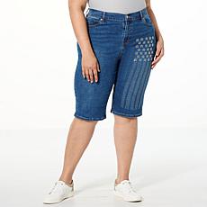 DG2 by Diane Gilman Americana Embellished Bermuda Short