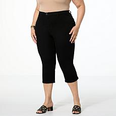 DG2 by Diane Gilman Effortless Stretch Denim Tri-Fit Capri