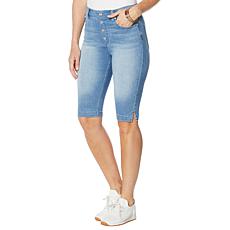 DG2 by Diane Gilman Faux Button Fly Bermuda Short  - Basic