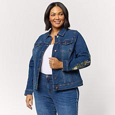 DG2 by Diane Gilman New Classic Stretch Denim Emerald Isle Jacket