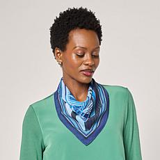 DG2 by Diane Gilman Poly Chiffon Square Printed Scarf