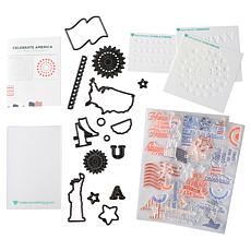 Diamond Press Celebrate America Stamp, Die and Stencil Kit