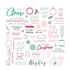 Diamond Press Christmas Sentiments Stamp Kit