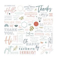 Diamond Press Every Day Sentiments Stamp Kit