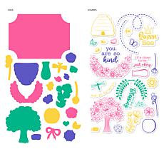 Diamond Press Flower Bouquet Stamp and Die Set