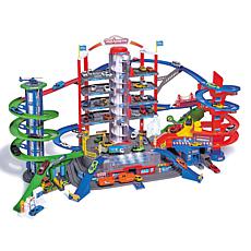 Dickie Toys Majorette Super City Garage Playset With 6 Die-Cast Cars