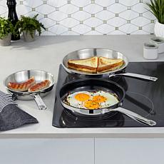 DiNA Helix 18/10 Stainless Steel 3pc Frying Pan Set