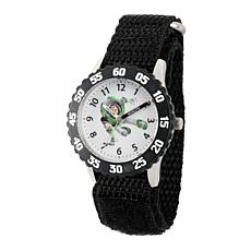 Disney Buzz Lightyear Kid's Time Teacher Watch w/ Black Nylon Strap 