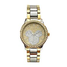 Disney Mickey or Minnie Glitter Dial Bracelet Watch