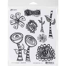 Dyan Reaveley's Dylusions Cling Stamp Collections 8.5X7 - Rosy