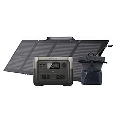 EcoFlow Tech RIVER 2 Max Power Station with 110W Solar Panel and Bag