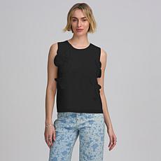 Elle Live Get the Look Floral Applique Shell