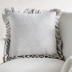 Emryn House Ruffle Knit Decorative Pillow 18"x18"