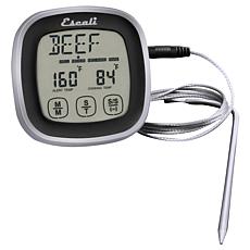 Escali DHR1-B Touch Screen Thermometer and Timer - Black