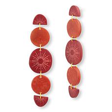Faire Collection Phases Tagua Drop Earrings