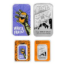 Fanta-Halloween 1oz Silver Bar with Color in TEP
