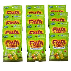 Favalicious 12-pack Wasabi & Ginger Fava Bean Snacks 