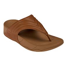 FitFlop Walkstar Wide-Fit Leather Toe-Post Thong Sandal