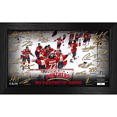 Florida Panthers 2025 Stanley Cup Champs Signature Celebration Frame