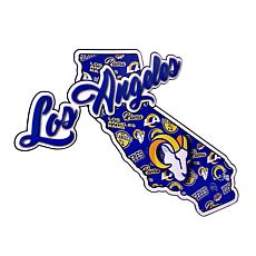 FOCO Los Angeles Rams 10.5'' x 15'' Die-Cut State Sign