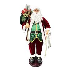 Fraser Hill Farm 4.9-Ft. Fancy Animated Musical Dancing Santa Claus...