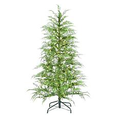 Fraser Hill Farm 5-Ft. Alpine Cedar Pre-Lit Artificial Christmas Tr...