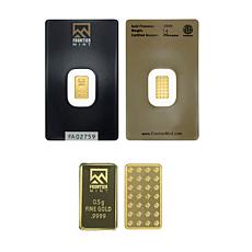 Frontier Mint 0.5 Gram 99.99% Gold Bar