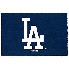 Full Team Color Coir Fiber Doormat with Vinyl Backing - Dodgers